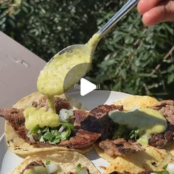 Creamy Salsa Verde With Broccoli Stalks