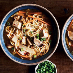 Slow-cooker Shiitake-noodle Hot &amp; Sour Soup
