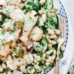 White Fish And Bean Salad