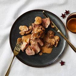 Varkenshaas Champignon-roomsaus