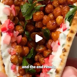 Harissa Chickpea + Tzatziki Flatbreads