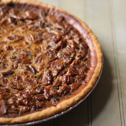 Sorghum-sweetened Chocolate Pecan Pie