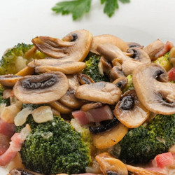 Brócoli Con Champiñones Y Panceta, Receta De Karlos Arguiñano
