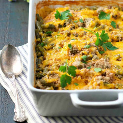 Dump-and-bake Chicken Rice Casserole