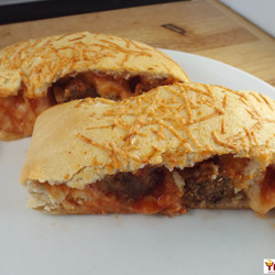 Homemade Meatball Stromboli