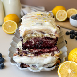 Sourdough Discard Blueberry Lemon Pull-apart Bread