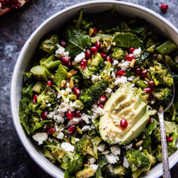Lemon Garlic Roasted Broccoli Salad.