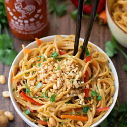 20 Minute Spicy Thai Noodle Bowls Recipe