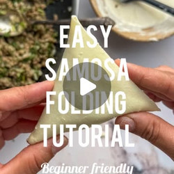 Easy Folding Samosa Tutorial