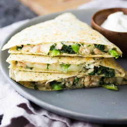 White Bean &amp; Spinach Quesadillas (freezer Friendly)