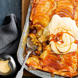 Easy Toffee Apple Self-saucing Pudding