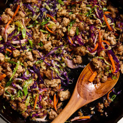 3-ingredient Ground Pork Stir-fry