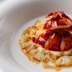 Poached Lobster Tail With Cauliflower And Butter Sauce