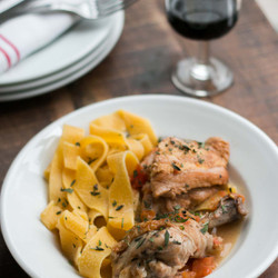 Chicken In Red Wine Vinegar Sauce