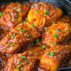 Cod Fish In Tomato Sauce