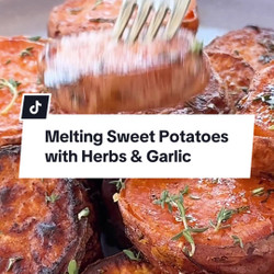 Melting Sweet Potatoes With Herbs &amp; Garlic