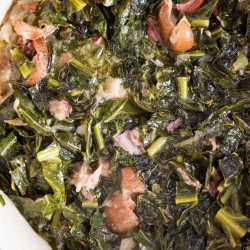 Braised Collard Greens With Ham Hocks