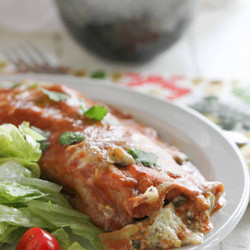 Spinach Artichoke Enchiladas