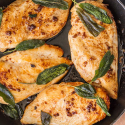 Garlic Brined Chicken With Crispy Sage