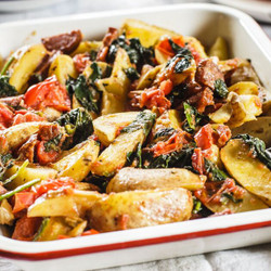 Mary Berry's Sausage And Potato Traybake