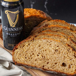 Guinness Cheddar Sourdough Bread