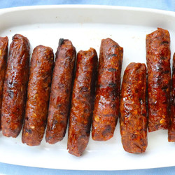Sundried Tomato Vegan Sausages (gluten-free)