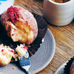 Cobb Lane’s Jam And Custard Doughnuts
