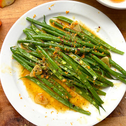 Green Beans With Orange, Garlic And Butter