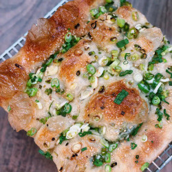 Scallion Focaccia: Same Day Or Overnight Rise!