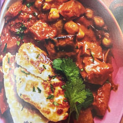 Butternut Chickpea Tikka Masala With Halloumi