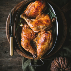 Miso Maple Butter Roast Chicken