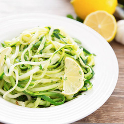 Lemon Garlic Zucchini Noodles