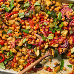 Sheet-pan Ratatouille With Crispy Chickpeas