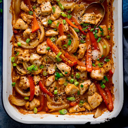 Chicken 'stir Fry' Traybake (dump-and-go!)
