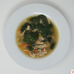Chicken And Rice Soup With Spinach