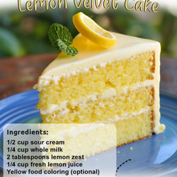 Lemon Velvet Cake