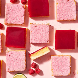 Raspberry-lime Rickey Bars