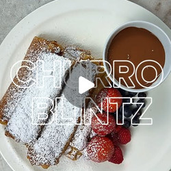 Churro Blintz (churros &amp; Jewish Blintz)