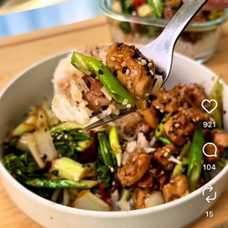 Sticky Ginger Chicken With Chilli Bok Choi
