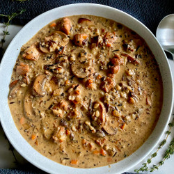 Parmesan Mushroom Chicken And Wild Rice Soup