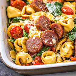Blackstone Tortellini Spinach Kielbasa