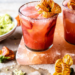 Strawberry Hibiscus Margarita.