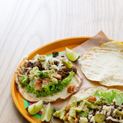 Lchf-tortilla Med Köttfärs Och Salsa