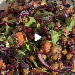 Crispy Quinoa, Carrot And Chickpea Salad