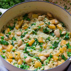 Creamy Braised Swede Orzo