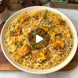 Shahi Paneer Dum Biryani Recipe