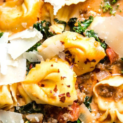 Tortellini Soup With Italian Sausage And Kale