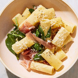 Prosciutto Carbonara With Spinach