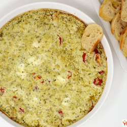 Baked Pesto Caprese Dip