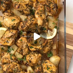 Dump-and-bake Mediterranean Chicken And Potatoes